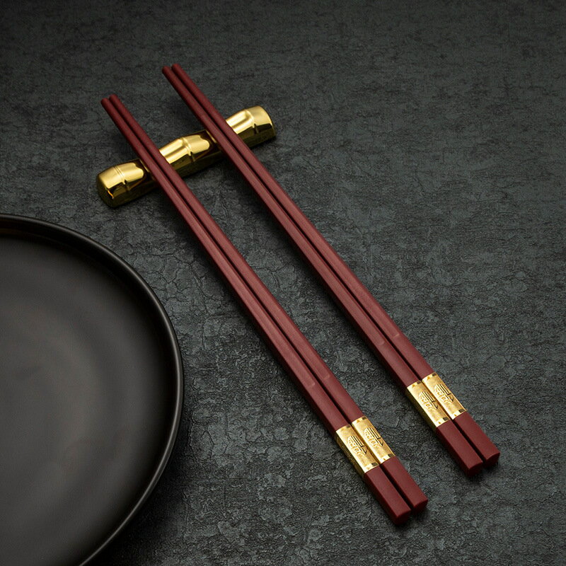 合金筷子家用防滑防霉耐高溫不發霉高檔商用餐具餐廳酒店專用公筷