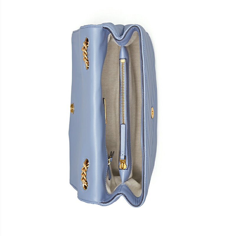 TORYBURCH皮革條紋翻蓋單肩斜跨包58465(藍色現貨+預購)    ~【 菲尼斯 國際精品 ★ APP下單天天10%點數回饋 】 8