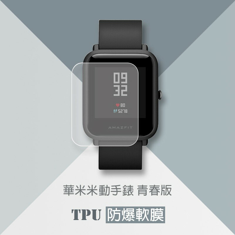 【eYe攝影】現貨 小米 華米米動青春版 手錶保護膜 TPU 防爆 防刮 貼膜 軟膜 配件 保護貼