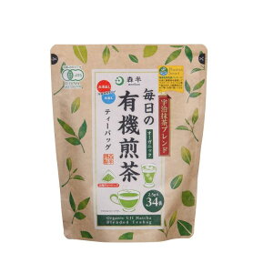 森半 每天的煎茶 茶包 2.5g×34包 |煎茶 包 三角茶包 日本茶 日本國產茶葉 日本國產 無添加 冷泡 水壺 便攜日本必買 | 日本樂天熱銷