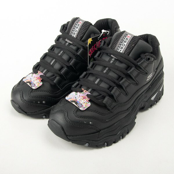 Skechers ENERGY 老爹鞋 女款復古球鞋-全黑 工作鞋 勤務鞋 大尺碼 2250BBK 現貨