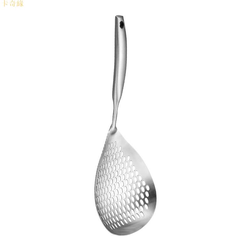 304不鏽鋼過濾勺日式廚房工具家用瀝水勺過濾勺大漏勺