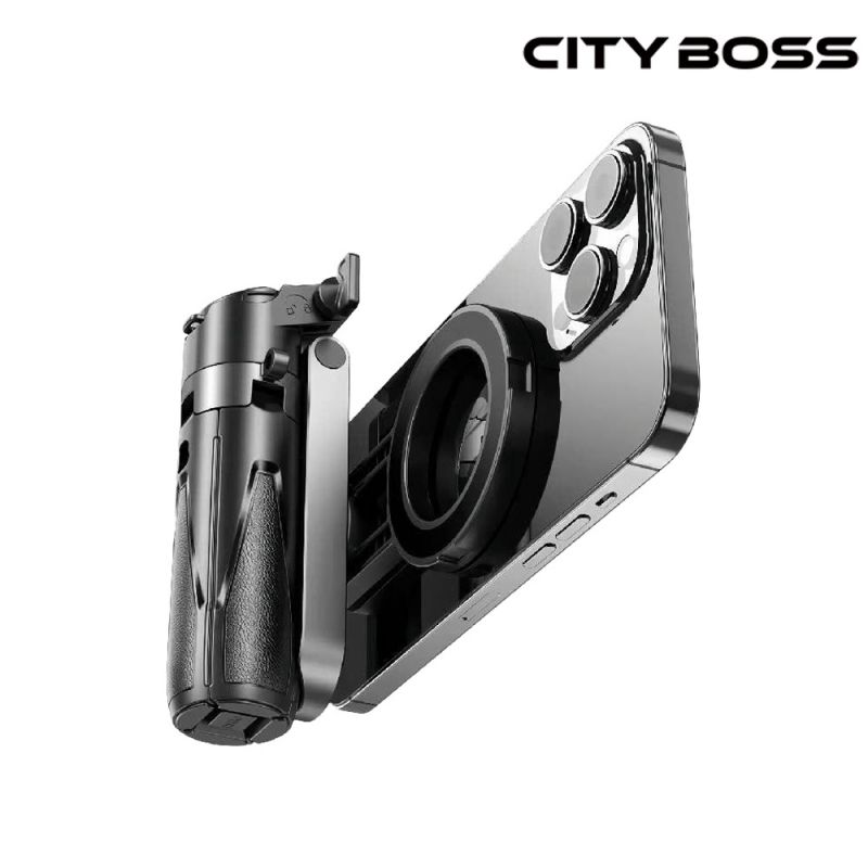 CITY BOSS P15 mini 迷你口袋型磁吸式+藍芽輔拍捍(輔拍器) 偽單眼自拍桿 自動彈開腳架 輕便迷你自拍桿
