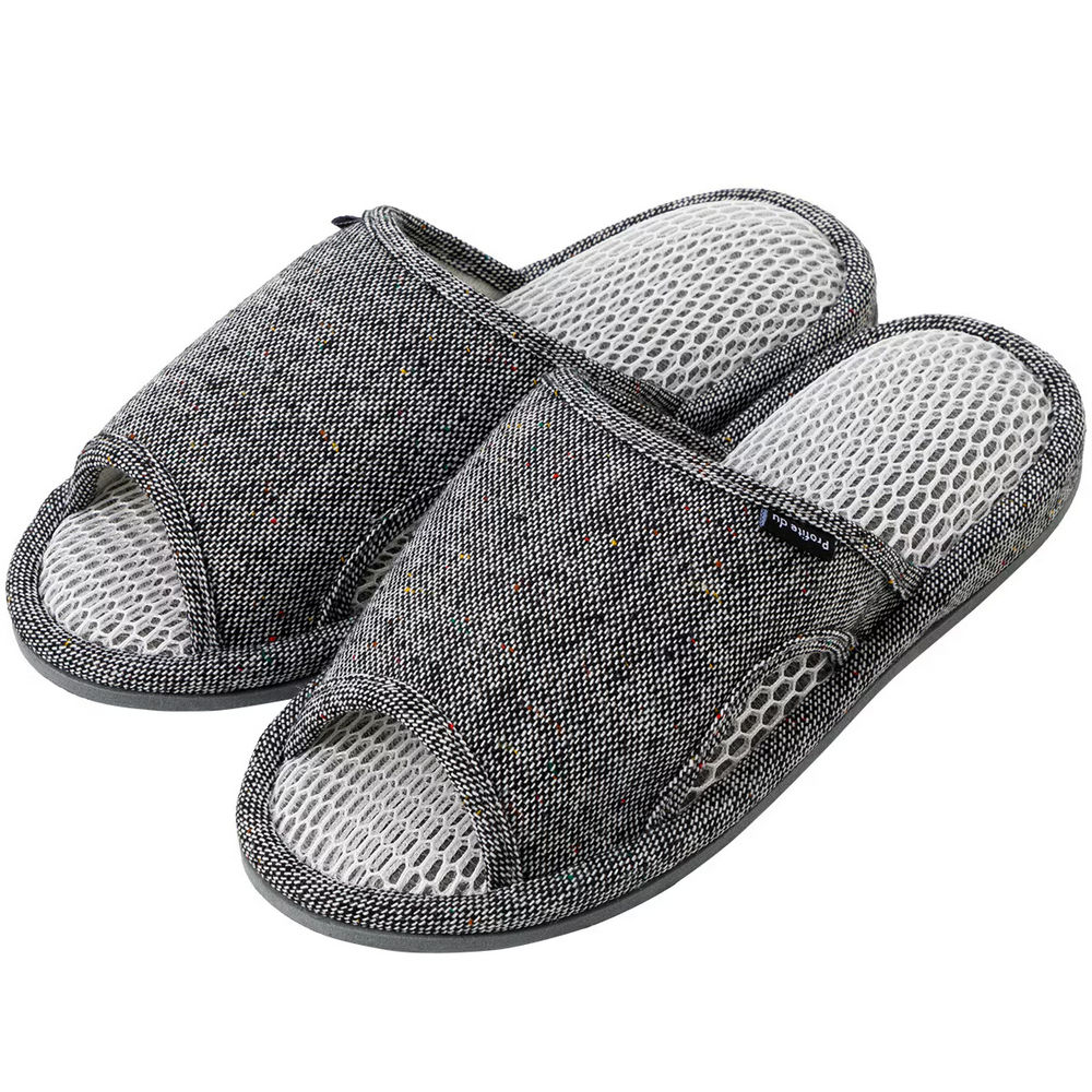 【DECO HOME商品】網布拖鞋 DH DOBBY ngSR12 BK L NITORI宜得利家居