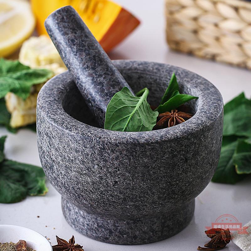 搗蒜器石臼 研磨器蒜臼子大號 家用搗餈粑