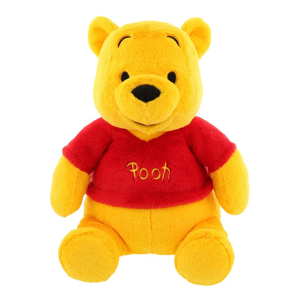 真愛日本 小熊維尼 POOH 經典 Fluffy Plushy 棉柔娃 M 娃娃 布偶 玩偶 東京迪士尼樂園帶回
