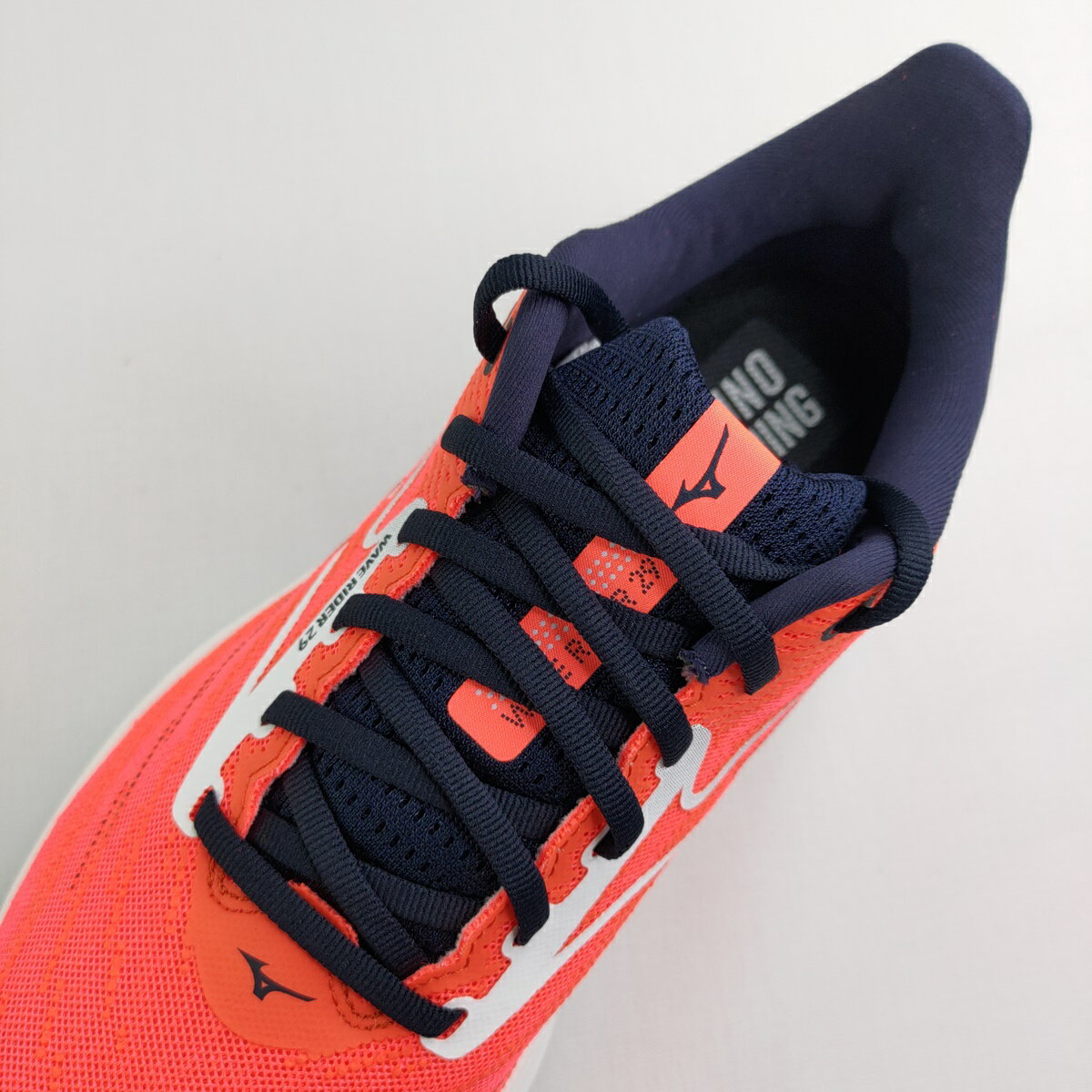 Mizuno J1GC250412 WAVE RIDER 29 SW 男慢跑鞋4E寬楦亮橘