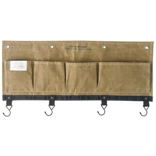 WAXED CANVAS WALL POCKET S／POST GENERAL小型懸掛工具收納袋