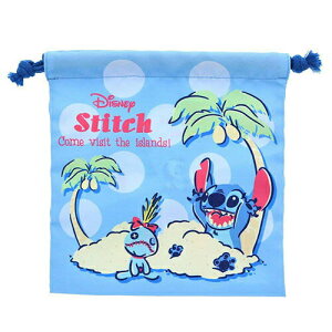 【震撼精品百貨】Stitch 星際寶貝史迪奇 DISNEY 迪士尼CARS布面縮口袋S(史迪奇) 震撼日式精品百貨