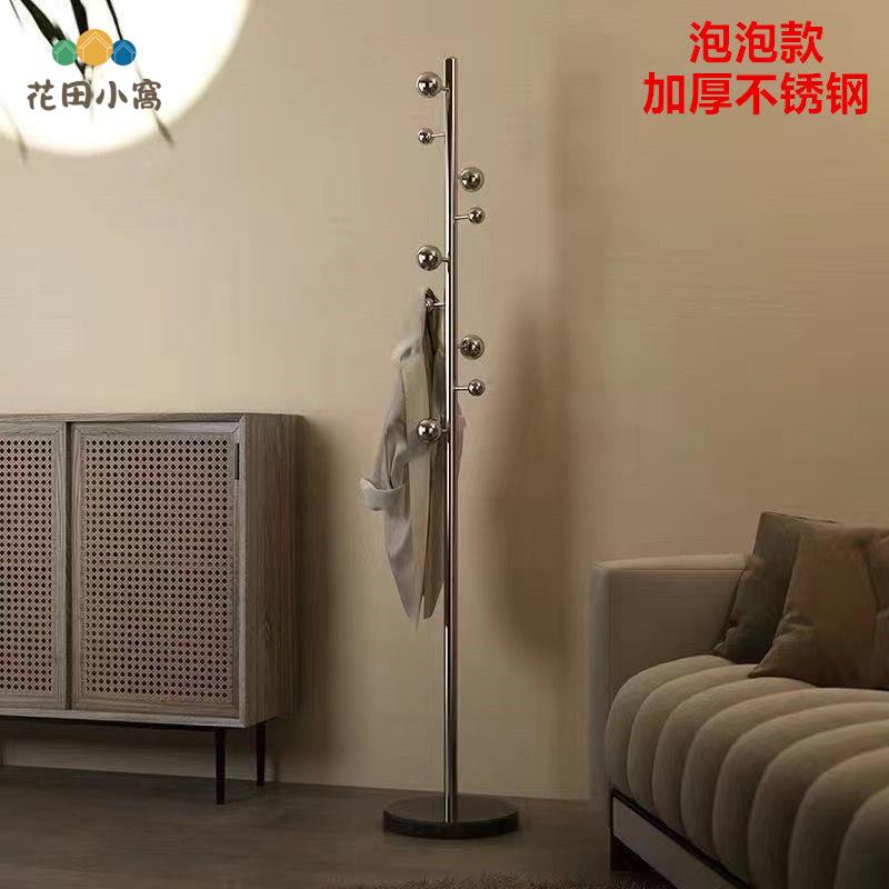 大理石 衣帽架 不銹鋼網紅簡約 衣服架家用立式晾衣架落地 掛衣架 家居[PP0504022]