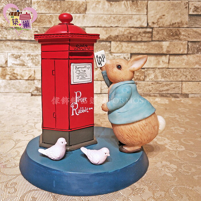 《正版授權》Peter Rabbit 彼得兔郵筒存錢筒名片座 紅色英倫風桌上置物架 存錢罐文具書檔紙鎮 【築巢傢飾】 | 築巢傢飾精品館直營店 ...