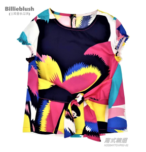 [歐洲進口] Billieblush, 女童襯衫, 熱情多彩款式獨特, 身高102公分, 現貨唯一