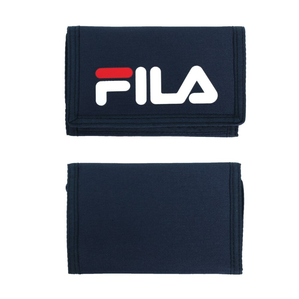 FILA 三摺運動短夾(零錢包 錢包 卡夾 魔鬼氈「PWT-9012-NV」≡排汗專家≡