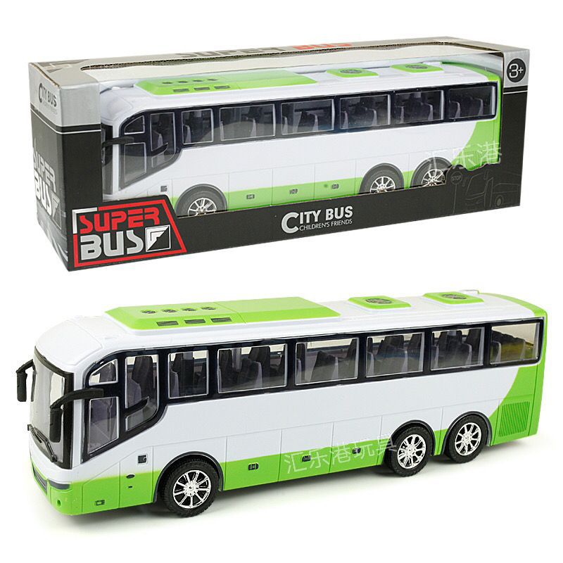 免運 可開發票 大號旅游巴士長途大巴校巴警務巴士兒童玩具車慣性車巴士模型