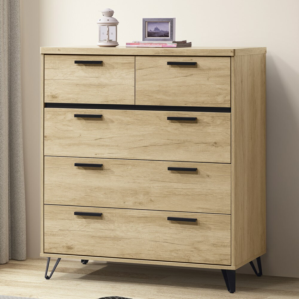 【直人木業】NORTH北美楓木106公分五斗櫃｜#APP結帳再賺4%點數#熱門收藏家具 1