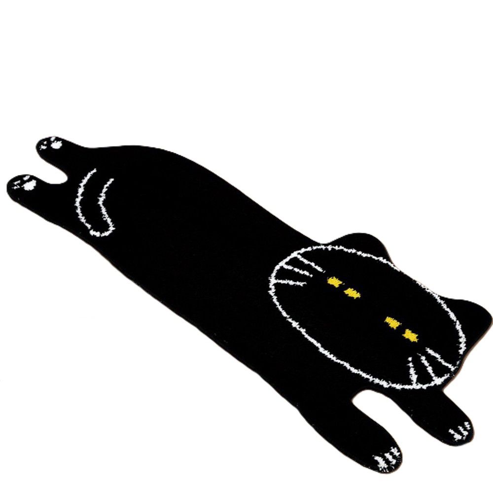地墊 DECO CAT PATTERN 黑貓 rST3 NITORI宜得利家居