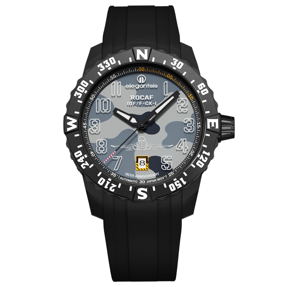 elegantsis 傑本尼氏 ELJO43AS-IDF-NB01LC  IDF-經國號特別限定款機械腕錶  43.0mm｜樂天領券現折★全館特惠中★指定刷卡回饋10%