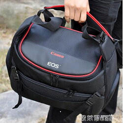 相機包 相機包佳能80D800D6D2EOS單反77D750D5D4原裝單肩防水便攜攝影包 JD【美物居家館】