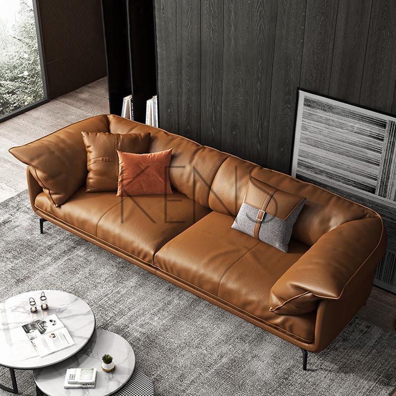【KENS】沙發 沙發椅 意式輕奢防水科技布沙發組合雙人客廳現代簡約小戶型直排三人沙發