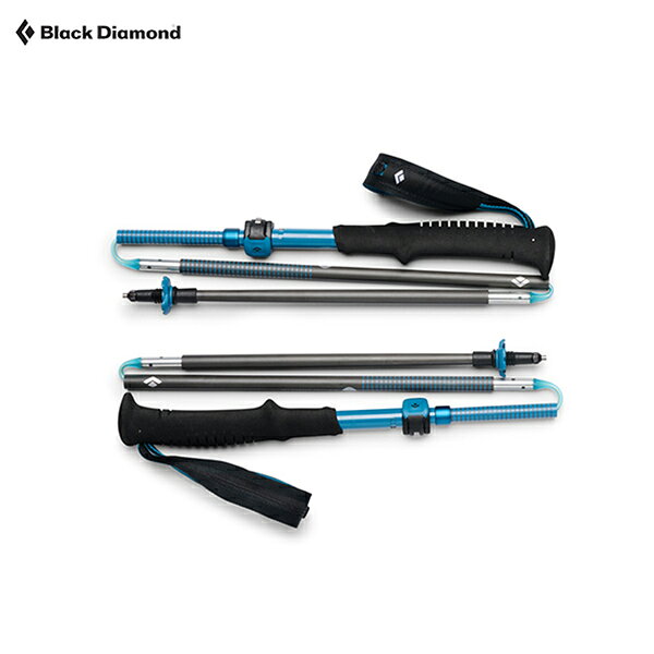 美國【Black Diamond】D CARBON FLZ POLES 碳纖維摺疊登山杖 / 單隻販售