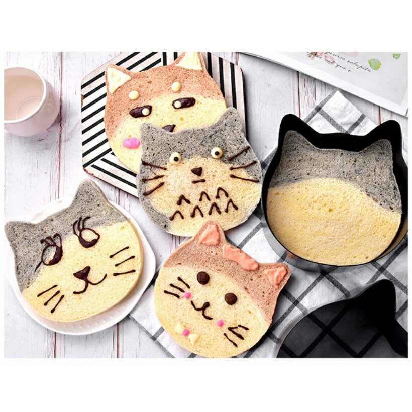 貓咪 小熊 吐司 模具 日式 網紅 陽晨 貓頭 吐司盒 可愛 貓貓 麵包 模 貓形 烘焙 烤模 土司 烘培 模型 批發