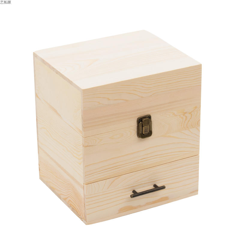 精油收納盒 精油收納盒多特瑞精油盒YOUNG LIVING三層松木手工木製箱『XY23041』