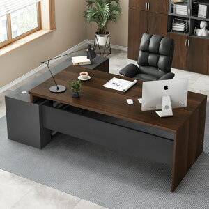 APP下單享點數9% 辦公桌椅組合套裝電腦桌臺式轉角單人簡約現代老板辦公室簡易桌子