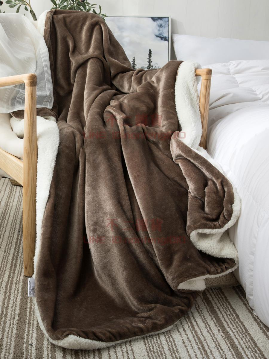 小毛毯 羊羔絨被子蓋毯 雙層加厚珊瑚絨辦公室午睡小毯午休空調毯子【不二雜貨】