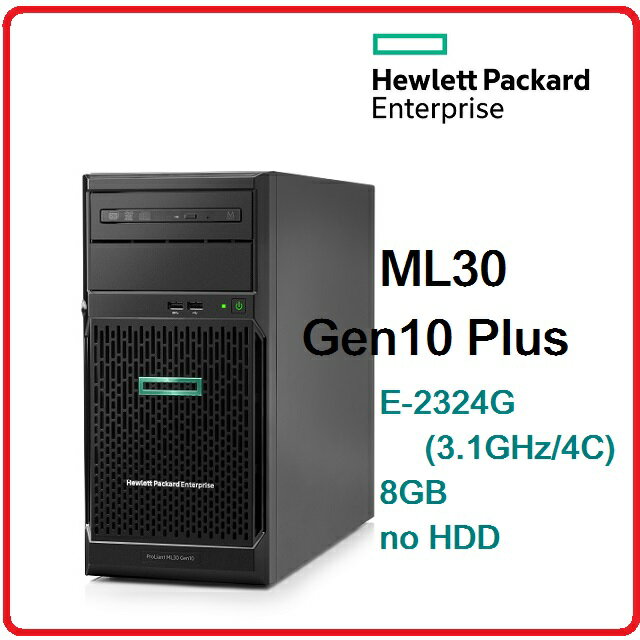 HPE ML30G10 P44723-B21-NHP-2324G 非熱抽機種伺服器 ML30 G10+ 4LFF NHP RR/E-2324G*1/8GB*1/NO HDD/DVD/350W