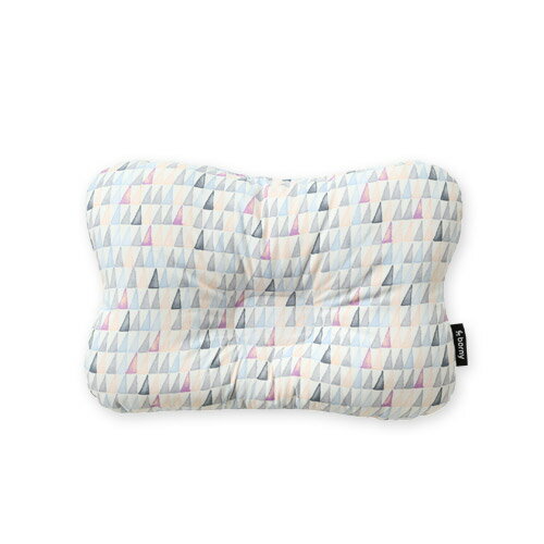韓國【Borny】3D透氣純棉塑型嬰兒枕(6個月以上適用) (藍線筆)