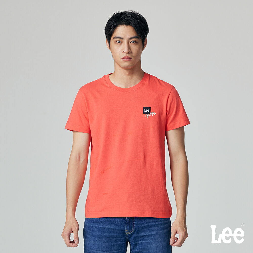 Lee 男款 織標LOGO 塗鴉文字 短袖T恤 | Modern