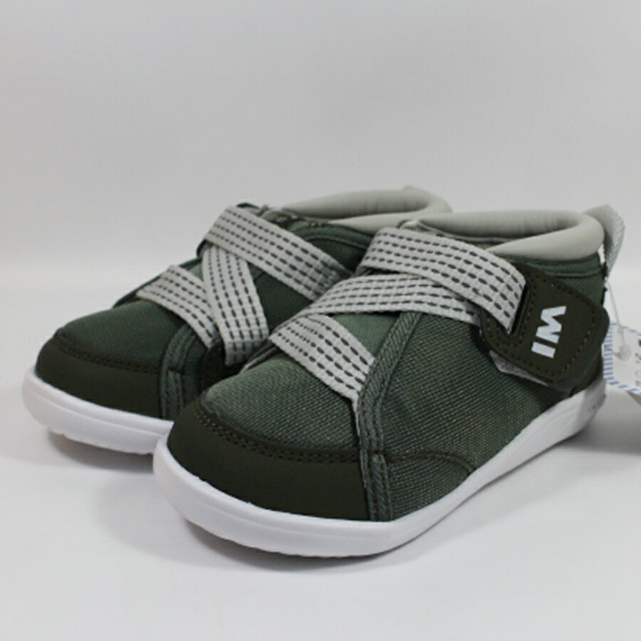 IFME 日本機能童鞋 Light輕量 護踝 學步鞋 IF20-280503 橄欖綠 [陽光樂活](D9)