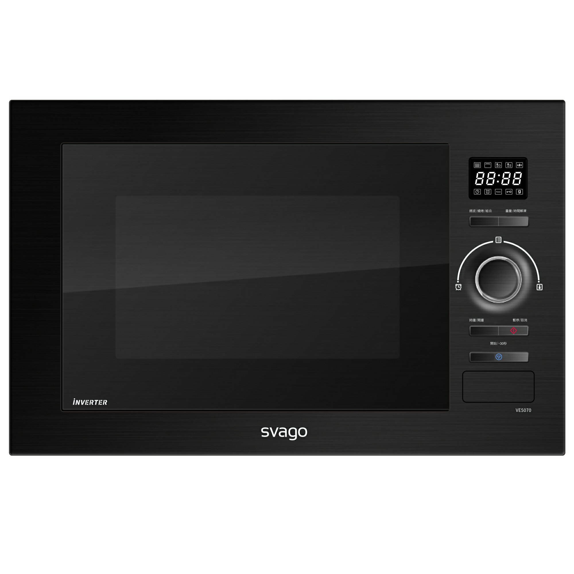 【來電優惠】【得意家電】義大利 svago 享樂 VE5070 嵌入式變頻微波烤箱(25L) ※熱線07-7428010