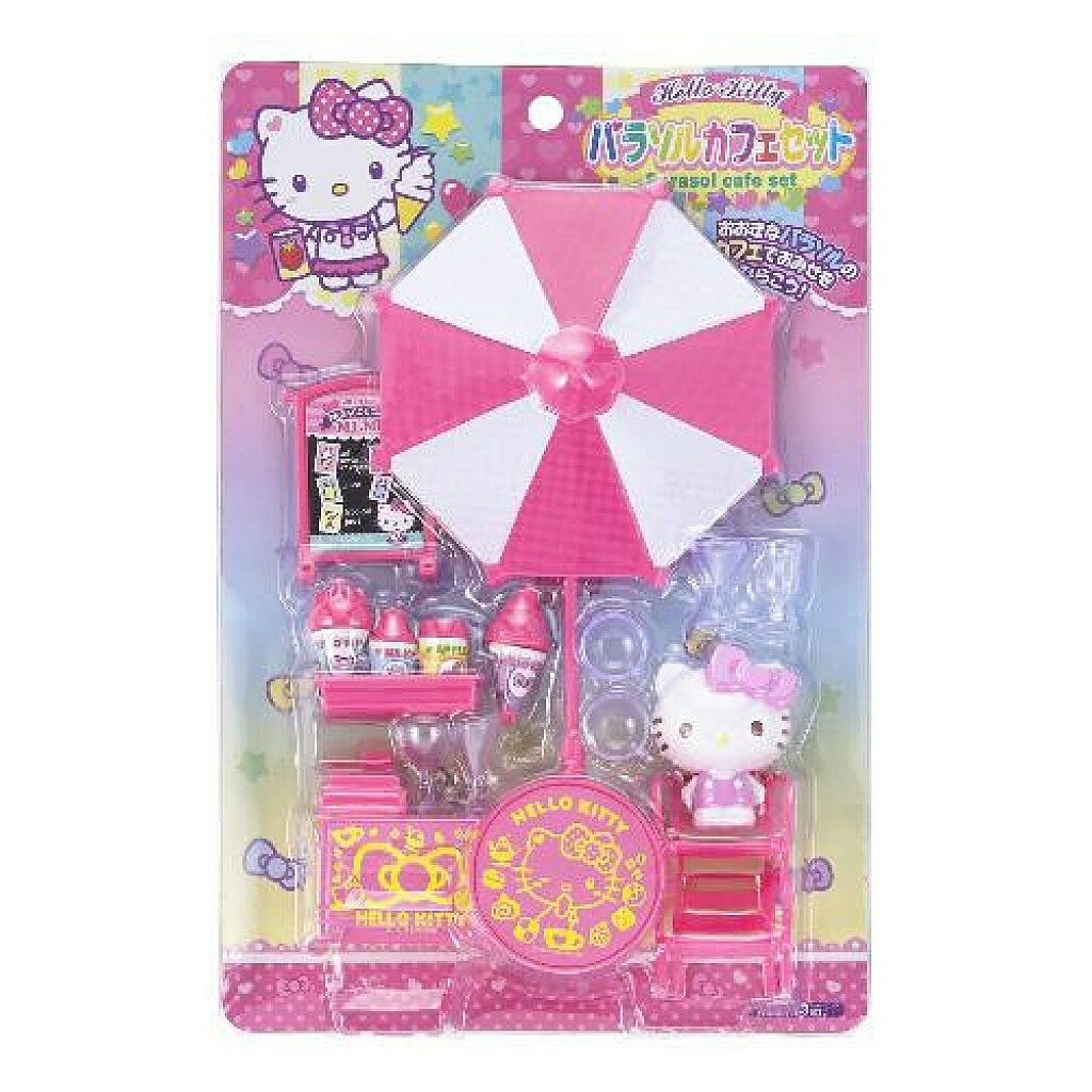 【震撼精品百貨】Hello Kitty 凱蒂貓 HELLO KITTY 陽傘咖啡店玩具 震撼日式精品百貨