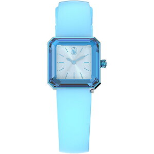 SWAROVSKI 施華洛世奇 Lucent風格時尚腕錶(5624385)-25mm-藍面膠帶【刷卡回饋 分期0利率】【跨店APP下單最高20%點數回饋】