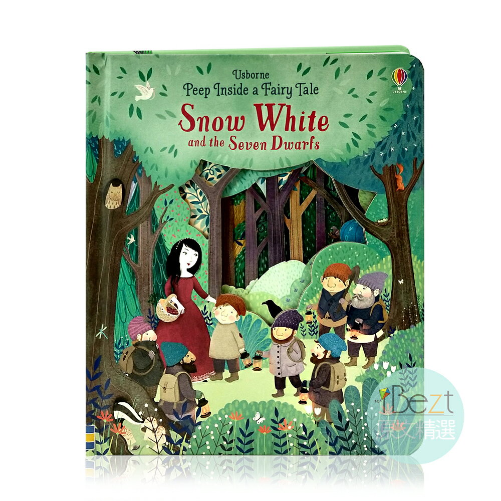 Usborne Peep Inside a Fairy Tale: Snow White and the Seven Dwarfs | 童話故事 | 手感 | 收納 | 軋型鏤空 | 原文 | 外文 | 繪本 |