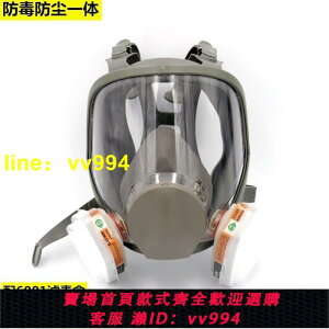 防毒面具防塵噴漆化工專用消防6800全面罩軍工業甲醛防毒面罩