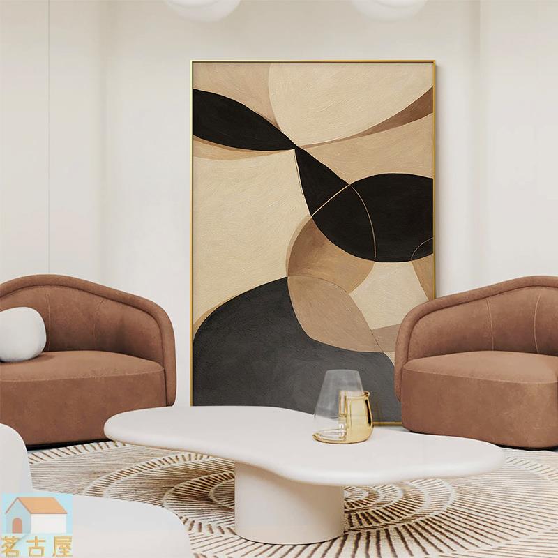 現代輕奢客廳沙發背景墻裝飾畫簡約掛畫北歐抽象落地畫廠家批發