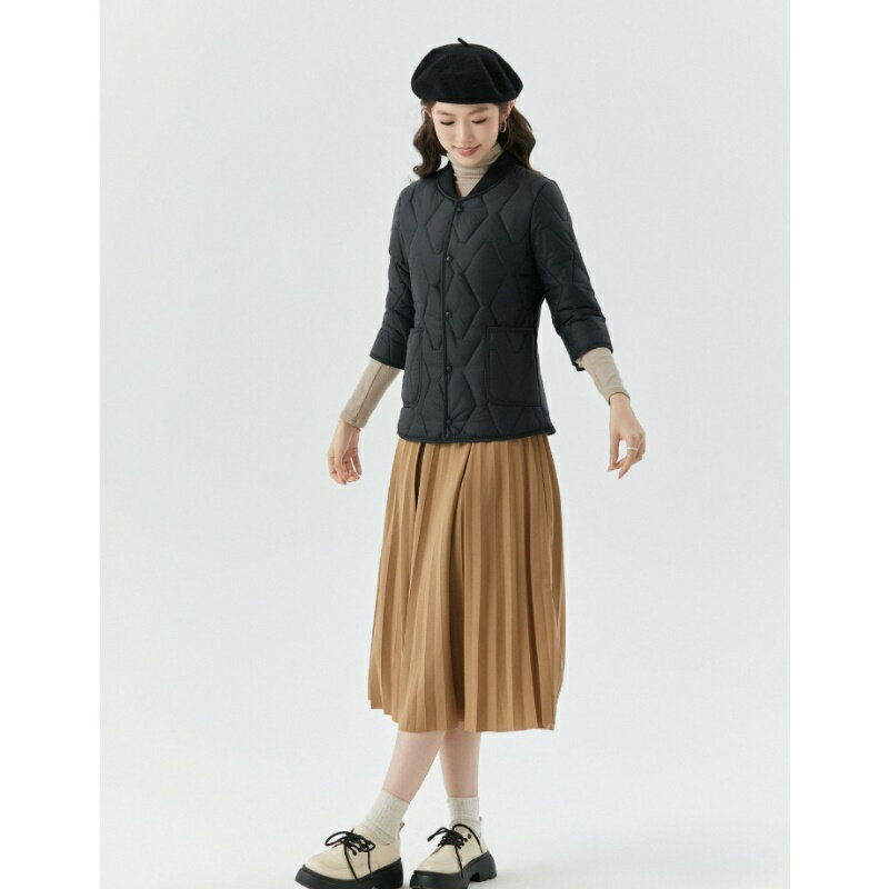 【巴黎精品】現貨+預購 鋪棉外套休閒夾克-七分袖加絨棒球領棉衣女外套4色a1hp55