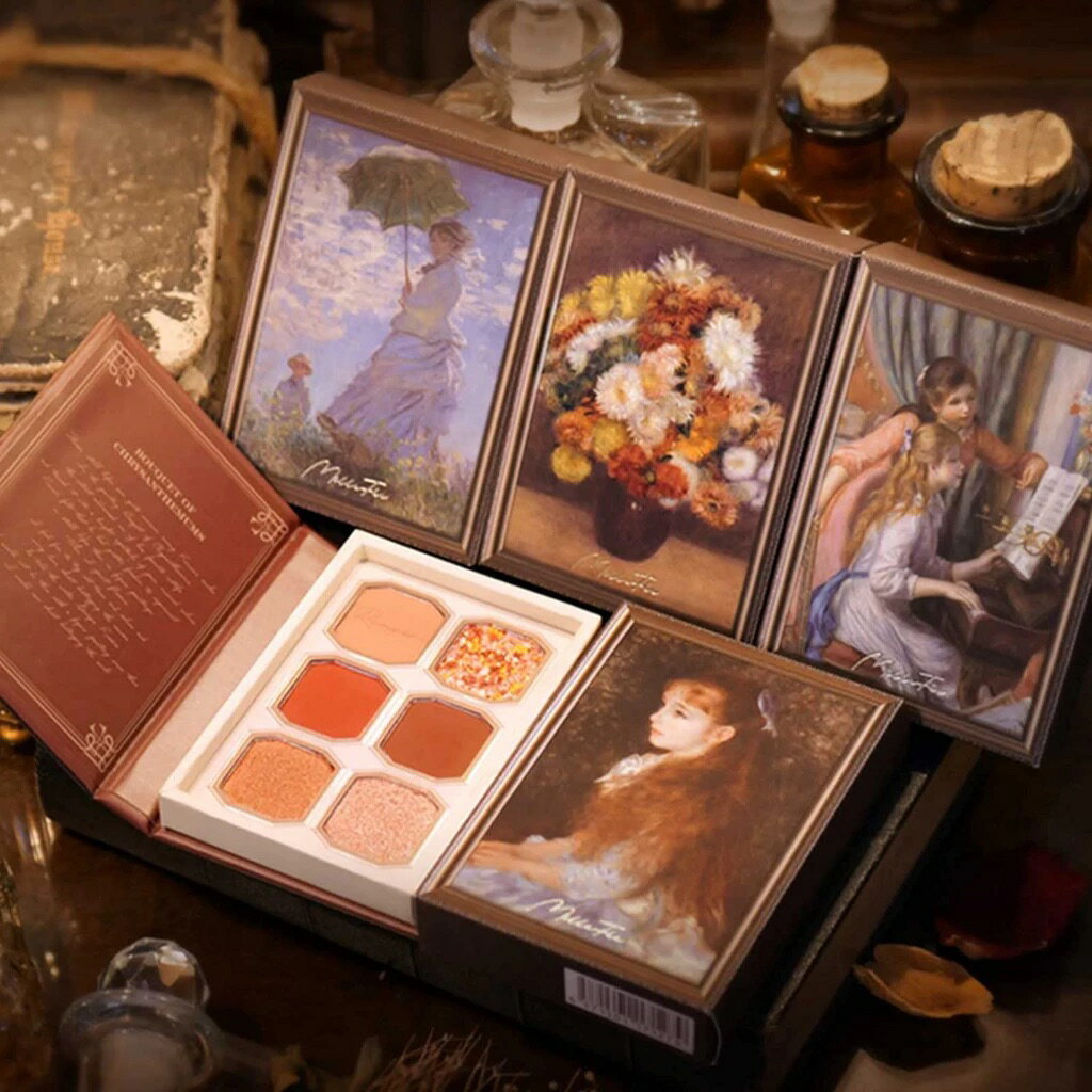 新色推出✨ 日本原裝 MilleFee 繪畫眼影盤 六色眼影盤 霧面 啞光珠光 眼妝 多色眼影盤 高光 熱銷 6