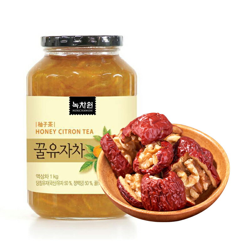 (免運)下午茶組合 韓國蜂蜜柚子茶+紅棗核桃小包裝100g 各1[TK061119]千御國際