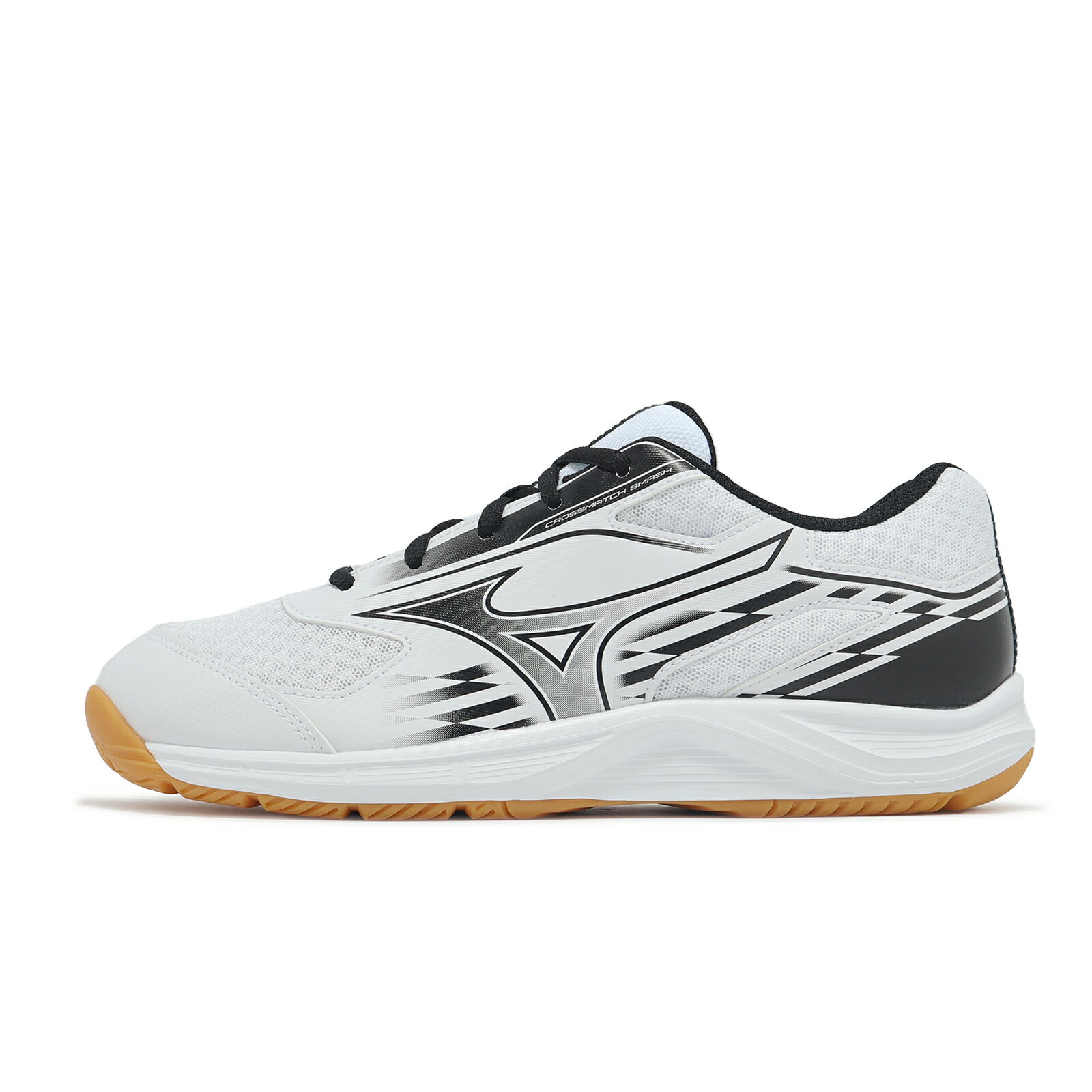 Mizuno Crossmatch Smash 白黑膠底桌球鞋
