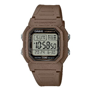 CASIO 卡西歐 W-800H-5AV 流線型數位時尚潮流腕錶 大地色 36.8mm｜樂天領券折300★全館特惠中★指定刷卡回饋10%