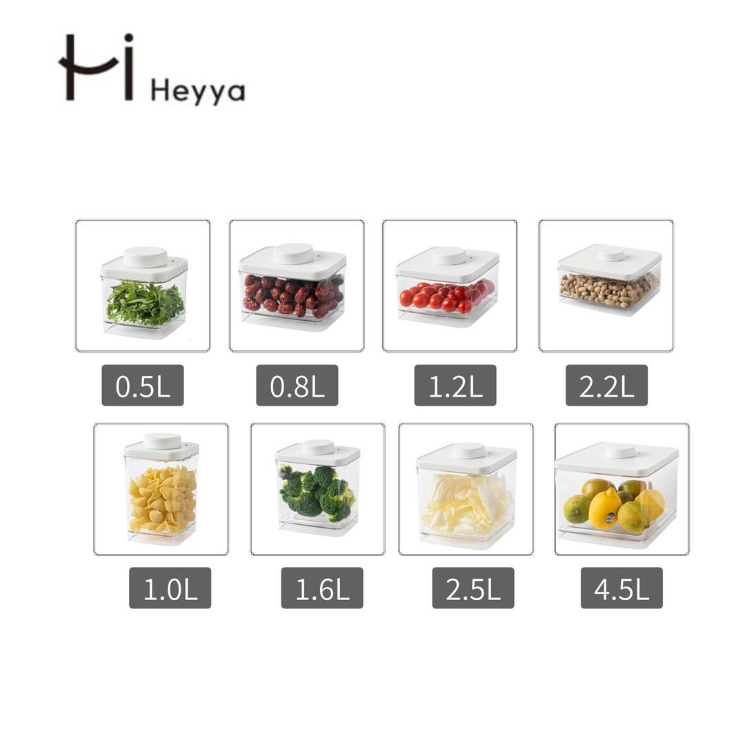 【韓國昌信生活】韓國HEYYA-旋轉真空保鮮盒-(8款尺寸) (不挑色/款) 【A435473】【不囉唆】