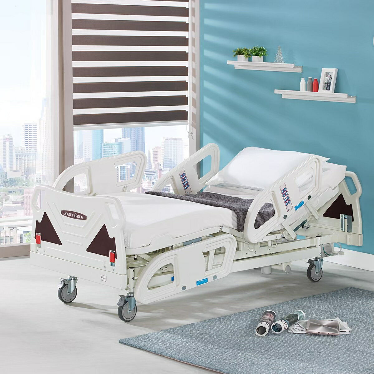 [強盛興] 旗艦型電動床ES-05HDS   符合電動床補助  贈品:床包組*2+中單*2+枕頭*2+移動式餐桌*1