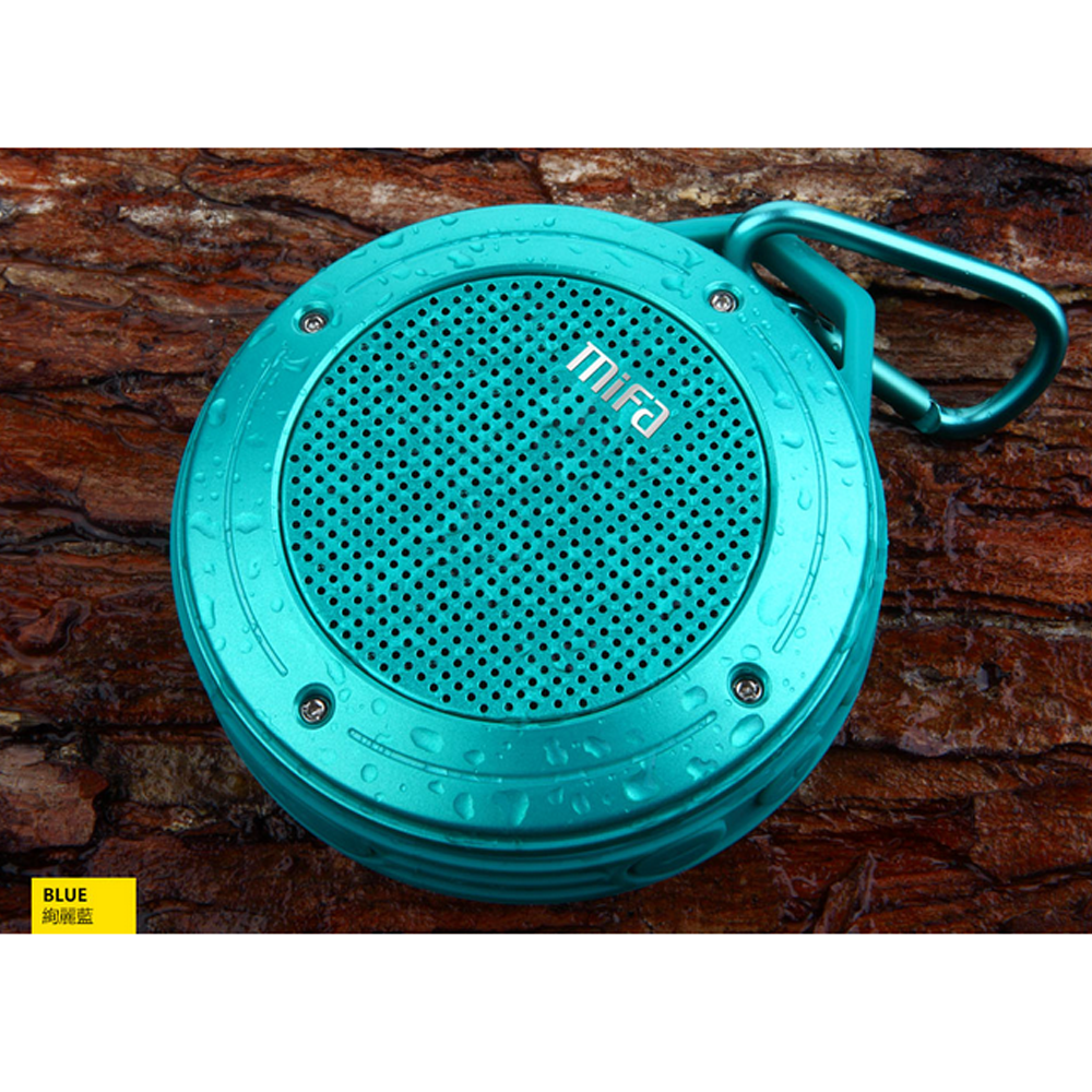 <br/><br/>  MiFa F10 絢麗藍  無線藍芽4.0 MP3喇叭 藍牙音箱 低音震撼音響 IPx6防水等級 防失真 免持通話<br/><br/>