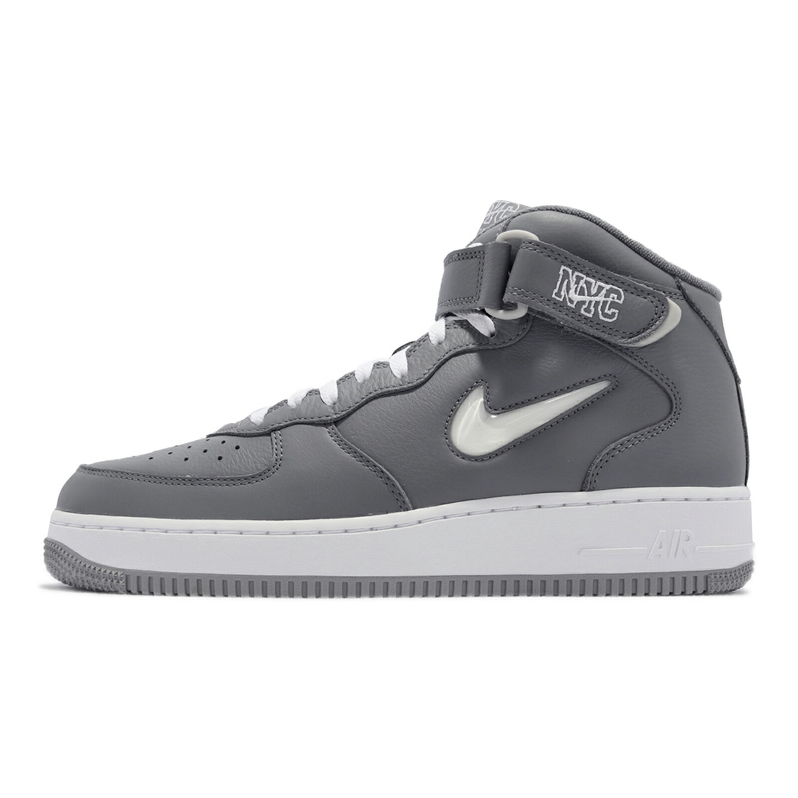 Nike 休閒鞋 Air Force 1 Mid QS 男女鞋 經典款 中筒 紐約設計靈感 灰 AF1 DH5622-001
