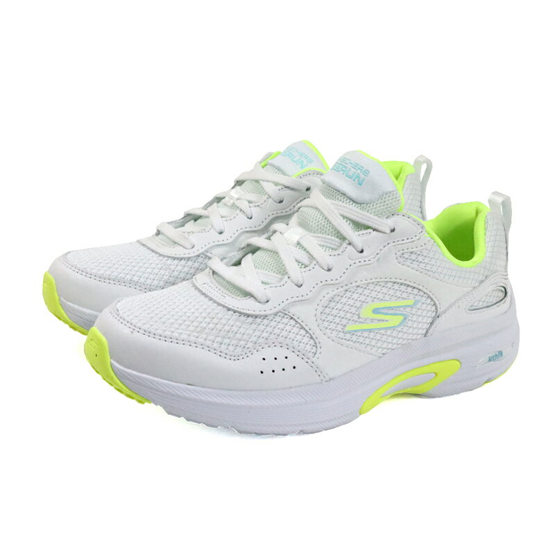 SKECHERS GORUN ArchFit 運動鞋 女鞋 白/螢光綠 128952WLM no861