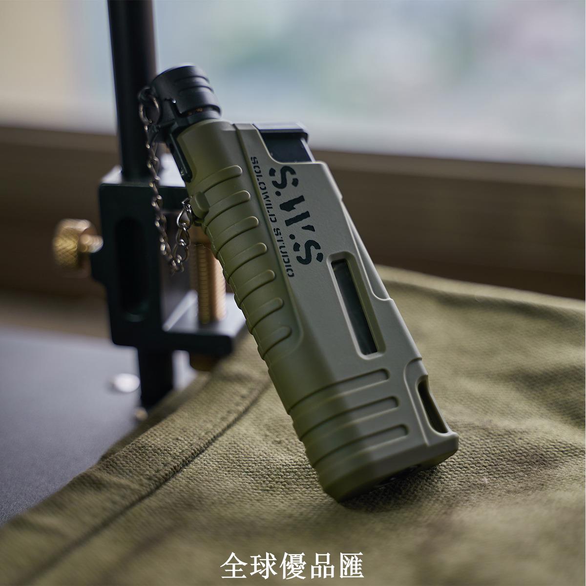 【全球優品匯】戶外打火機 防風點燈可充氣燒烤明火加長戰術風露營伸縮點火器