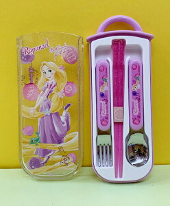 【震撼精品百貨】魔法公主樂佩公主 Rapunzel 迪士尼外出餐具組-樂佩公主#39429 震撼日式精品百貨